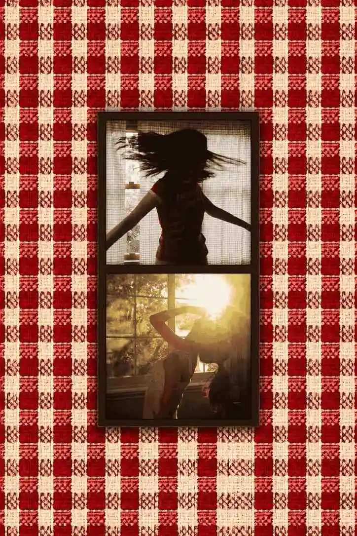 The Red Gingham Duo frame